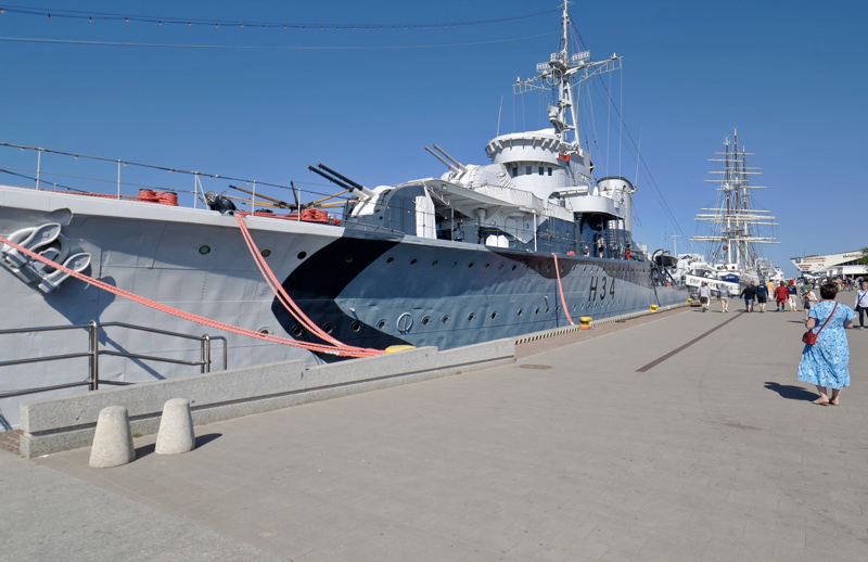 27 - The ship ORP Błyskawica, a Grom-class destroyer that served in the Polish Navy during World War II